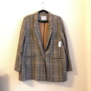 Old Navy Plaid Blazer -XL